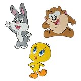 3 pcs culo. Looney Tunes Baby - Pegatinas para Pared y Cristal Baby Looney Tunes (851)