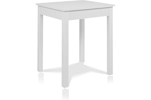 ‎SMART smart Esstisch 60x67 cm Weiß, kompakter Küchentisch, Esszimmertisch aus Holzwerkstoff, Kleiner moderner Tisch für bis zu 4 Personen