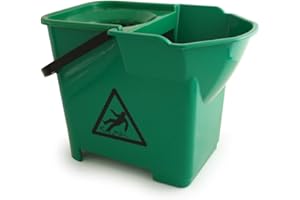 CHARLES BENTLEY Bentley Industrial VZ.MB.16/G Plastic Heavy Duty Sieve Mop Bucket, 16 L, Green