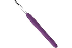 Totofy agujas crochet 5 mm, ganchillos crochet con mango suave ergonómico, adecuado para principiantes y entusiastas del ganchillo