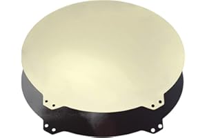 LIYING Toaiot Plaque de construction en acier à ressort rond pour imprimante 3D Flsu QQ-S Delta Dia 265X265mm / 10.4x10.4 pouces avec PEI + autocollant magnétique B Impression de surface Pièces de lit chaud