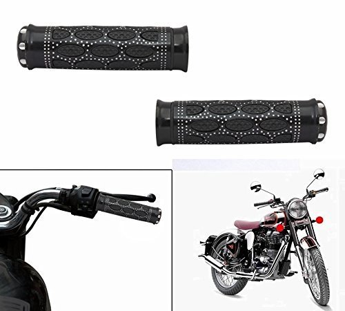 Speedwav Bike Eclipse-Dot Riding Grip Covers Black-Royal Enfield Classic 350