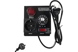 IXYHKB SCR Spannungsregler Leistungsregler AC 220V 9A 4000W, Elektrischer Spannungsregler Motor Lüfterdrehzahlregler Dimmer, Licht Temperatur control Motor Drehzahlregler