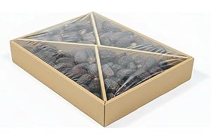 TUBIBU Medjool Medjoul Boîte de 5 kg de dattes Medjoul Deglet Nour | Vegan | Goût aromatique fruité et doux au miel (Large)