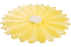 Charles Viancin - Coperchio Margherita in Silicone Senza BPA per Conservare Alimenti - 15cm - Sigilla Ogni Superficie con Bordo Liscio - Per Forno, Microonde, Freezer, Fornello, Lavastoviglie - Giallo