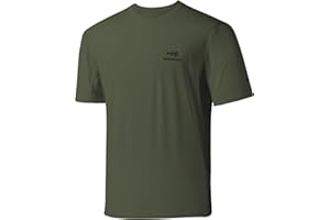 Bassdash - Maglietta da Uomo, con Protezione Solare UPF 50+, Maglietta a Maniche Corte da Pesca