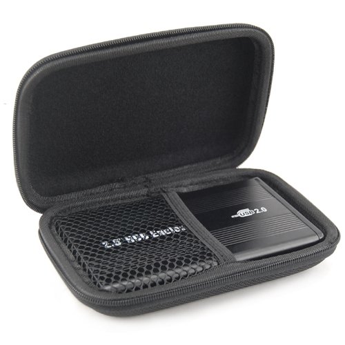 Yahee Festplattentasche Schutztasche Hülle für externe Festplatten für 2.5 Zoll HDD/SSD - 4