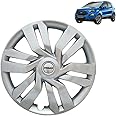 Prigan Wheel Cover for ECOSPORT 15 Inch Silver Wheel Cap (Available in 15 Inch) (Set of 4 Pcs) (Press Fitting) Model- IDTEC Silver-15