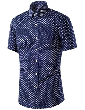 Cotton LKDJCWX Uomo Casuale Camicia A Maniche Corte