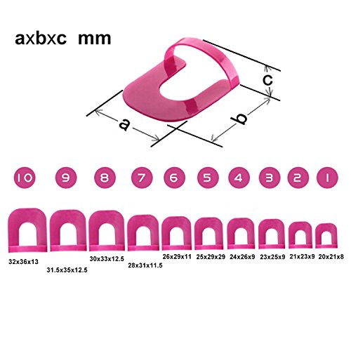 G2PLUS 26 Pieces Nail Polish Stencils with 10 Sizes Nail Art Beauty Auxiliary Tools by G2Plus - 5