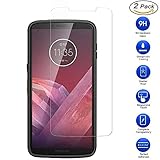 [ 2 Pack ] Vetro Temperato Moto Z3 Play,Vicstar Moto Z3 Play Pellicola Protettiva in Vetro Temperato - Compatibile con 3D Touch - Bordi Arrotondati 2.5D - Durezza 9H - Anti-bolle - Oleorepellente - Strumento di installazione incluso- per Moto Z3 Play