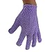 1 Pair Shower Exfoliating Wash Skin Spa Bath Gloves Massage Clean Hygiene Gloves - Purple