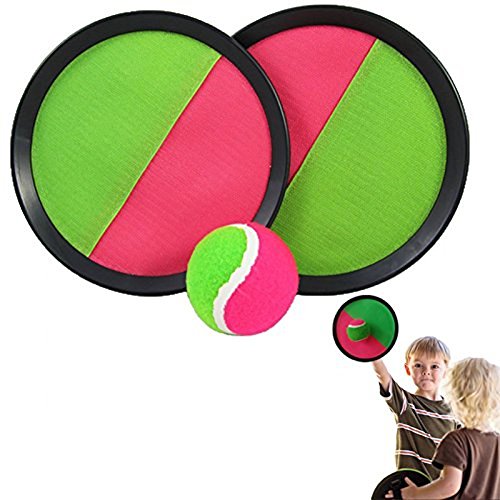 Catch Ball Set - Self Stick Toss and Catch Sports Family Game with 2 Paddles and Ball for Ages 3 and Up | Kids Paddle Ballgame with Catch Mitt and Activity Ball for Outdoors reviews Catch Ball Set - Self Stick Toss and Catch Sports Family Game with 2 Paddles and Ball for Ages 3 and Up | Kids Paddle Ballgame with Catch Mitt and Activity Ball for Outdoors