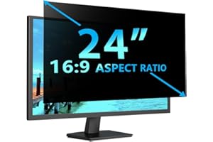 STARY 24 Inch Computer Privacy Screen Filter, Universal Computer Monitor Privacy Filters 16:9 Aspect Ratio (WxH:531mm*298mm), Anti-Spy/Anti-Scratch/Anti-Glare Protector for Widescreen Monitors