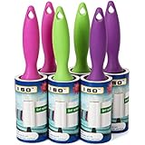 I GO Lint Roller Set-Haustier-Haar Staub Fluff Remover 13m 90 Blatt pro Roller (Packung mit 6)