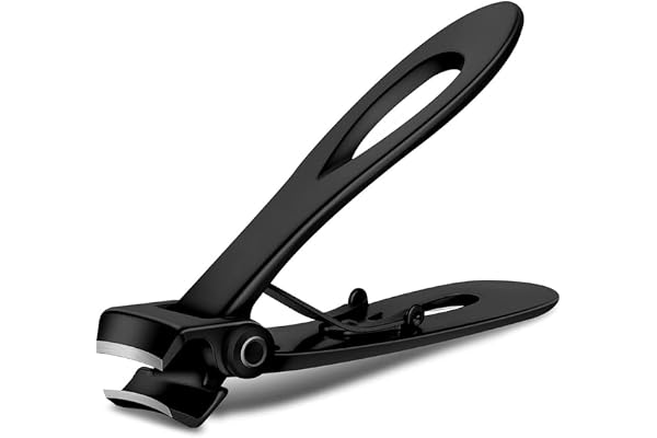 ZIBUYU Nail Cutter, Wide Jaw Opening Nail Clippers for Thick Nail cutter set for adults Big & small Toe nail cutter nail clippers set for men women Stainless stee