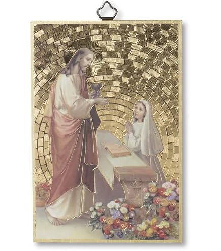 Fratelli Bonella Quadretto San Michele Arcangelo Su Legno MDF 15x20 Cm – Made In Italy Con Dettagli Oro