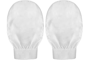 ZOYDP 2 Stück Peelinghandschuh, 100% Seide Exfoliating Gloves, Reinigt Porentief für Körper & Gesicht, Peeling Handschuh, Hamam Handschuh für Dusche Spa Massage und Abgestorbene Hautzellen