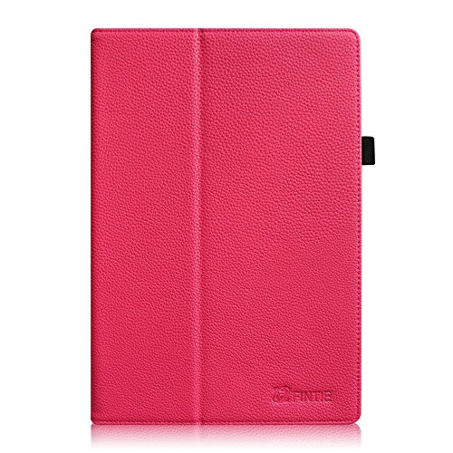 Fintie Medion Lifetab S10366 / S10333 / S10334 / S10345 / S10346 / S10365 / P10341 Hülle – Folio Kunstleder Schutzhülle Tasche Cover Case Etui mit Ständerfunktion und Stylus-Halterung für MEDION LIFETAB S10366 / S10333 / S10334 / S10345 / S10346 / S10365 / S10366 / P10341 (10,1 Zoll) Tablet-PC, Magenta - 7