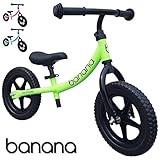 Banana Bike LT - Vélo Draisienne Léger Sans Pédale pour Enfants - 2, 3 et 4 Ans (Vert)