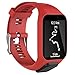 Produktbild samLIKE TomTom TomTom Adventurer / Golfer 2,Ersatz Silicagel Soft Band Strap ,TomTom Adventurer / Golfer 2 GPS HR Watch, Minze Grün, Armee Grün, Schwarz, Grün, GARY, Khaki, Lila, Rot, Weiß, Marine (Rot)