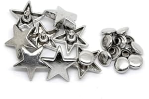 ‎SIAURA MATERIAL SiAura Material ® - 5 Stück Sternen Ziernieten 16x15mm