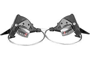 Roadoor Comandi Cambio Bici Twist Grip Comandi Cambio Bici 7/8/9/10/11 velocità Trigger Shifter Kit Cambio Bici Premium A Nucleo Variabile per MTB 2 Pezzi