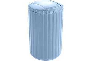 Allstar 22997100 kosz na śmieci z uchylną pokrywą Minas, pojemność: 3 l, 15 x 25 x 15 cm, niebieski