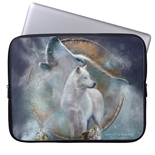 Electronics Sac en néoprène pour ordinateur portable manches 160510-5 13-13.8 inches - Dream Catcher Spirit Wolf {title}