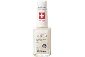 Eveline Cosmetics Diamond Nail Professional Therapy Conditioner Hardener Strengthener | 12 ML | Repair Treatment Nail Serum | Formaldehyde-free | Titanium Formula