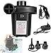 Produktbild FYLINA 2 in 1 AC Elektrische Luftpumpe,220V-240V/12V Elektropumpe 50W,Luftkompressor Schlauchboote mit 3 Aufsätze für Luftmatratze, Planschbecken, Home, Camping Schlauchboote Aufblähungen und Deflates