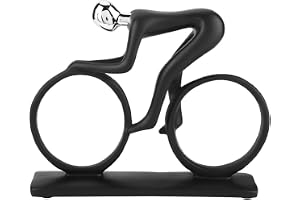 Rengue Eiffeltornet Dekor Cykelprydnad Konst Skulptur Staty, Heminredning Statyer Abstrakt Konst Staty Resin Cykelfigur Dekor