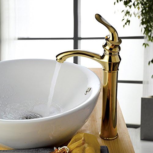 QUSLT Cold And Hot Water Tap Hot And Cold Water Faucet Anti Mute,H2 Titanium Gold