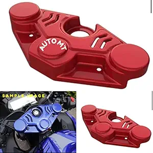 AUTO MT Steering Cover for Yamaha R15 V3 Available in 3 Color (RED Color Steering Cover for Yamaha R15 V3)