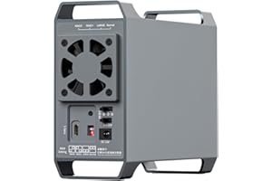ISHEEP Raid Carcasa de Almacenamiento SATA de 2 bahías para Discos Duros de 3.5 Pulgadas, con estación de Acoplamiento de USB3.1 Tipo-C a 10 Gbps. Admite Modos Raid 0, 1, Large (JBOD) y Normal.K35262C