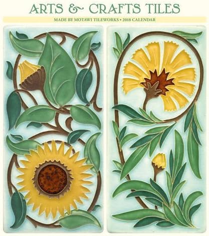 2018 Arts &amp; Crafts Tiles WALL CALENDAR