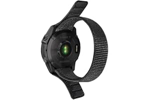 Niboow QuickFit Pasek 22 mm, kompatybilny z Garmin Fenix 7/Fenix 6 GPS/6 Pro GPS/6 Pro Solar/6 Sapphire GPS, nylonowy, oddychający, zapasowy pasek do Garmin Fenix 5 / Fenix 5 Plus / Approach S62