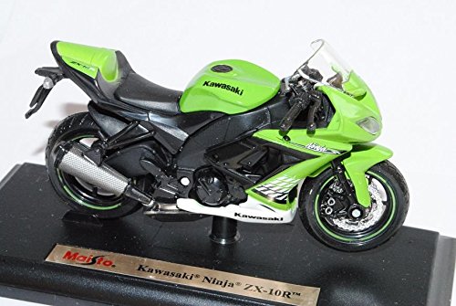 Kawasaki Ninja ZX-10R Grün Weiss Ab 2004 1/18 Maisto Modell Motorrad mit oder ohne individiuellem Wunschkennzeichen - 3