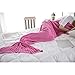 Produktbild Tofree Meerjungfrauenschwanz-Decken, Baumwolle, gestrickt, Klimaanlage Decke Baby warm, weich, bequem, Rosa, Baumwolle, Rose, 70 * 140CM