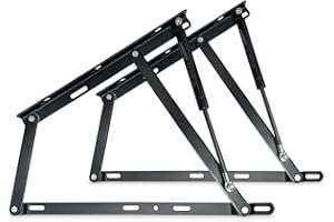 Homey - Pack de Sistema Completo de Elevación Hidráulicos Profesional para Canapés, Incluye Bisagras Pistones Tornillería, Potencia 1400 NW (Cama de 135 y 140)