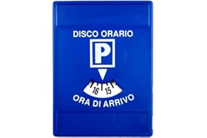 GUTE LINES Disco Orario Parcheggio, Disco Ora di Arrivo 8-20, Disco Orario Europeo Unificato (8 x 5.8cm)