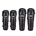 Produktbild Qiilu 4pcs Motorrad Motocross Radfahren Ellenbogen und Knie Pads Beschützer Shin Guard Gear Set Schwarz
