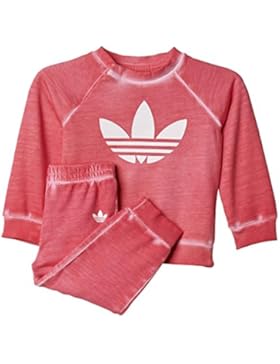adidas Kinder I Tery Crew Set Trainingsanzug, Rose