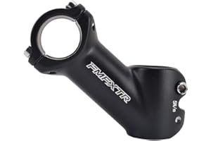FOMTOR Potence de guidon de vélo 31,8 mm 45 degrés pour VTT, BMX, vélo de route, 90 mm Noir