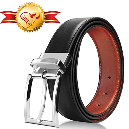 OTISA - Cinturón de piel para hombre, estilo vintage, estilo retro