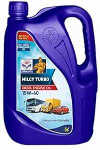 HP Lubricants Milcy Turbo 15W-40 API CF4 Engine Oil for Cars (5 L) (1871054)
