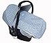 UNIVERSAL PADDED COVER LINER FOOTMUFF WINTER SACK FOR BABY CARRIERS AND GROUP 0 CHAIRS WHITE STAR by Janabebe®