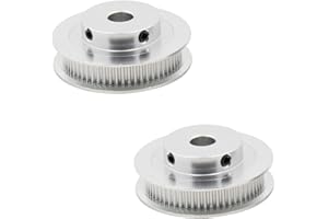 Lot de 2 poulies de distribution iMetrx GT2 - Largeur : 10 mm - Teeth 60 (alésage intérieur : 5 mm) - Pour imprimante 3D