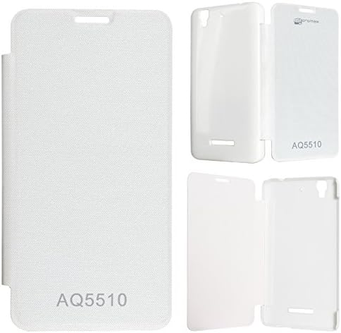 DMG PU Leather Flip Cover Case for Yu Yureka 5510 (White)