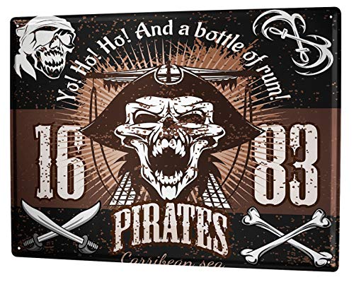 LEotiE SINCE 2004 Plaque en Métal Métallique Poster Mural tin Sign Bar Party Rhum Pirate